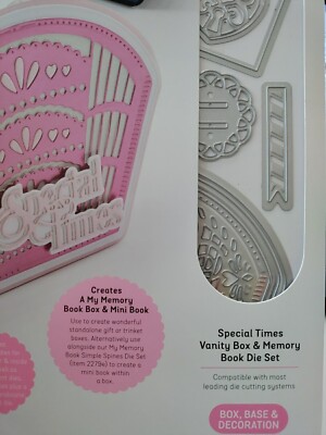 Tonic Studios Memory Book Dies Set Special Times Vanity Box