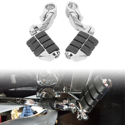 Highway Foot Pegs For Harley Davidson Road King Street Glide 1-1/4'' Crash Bars