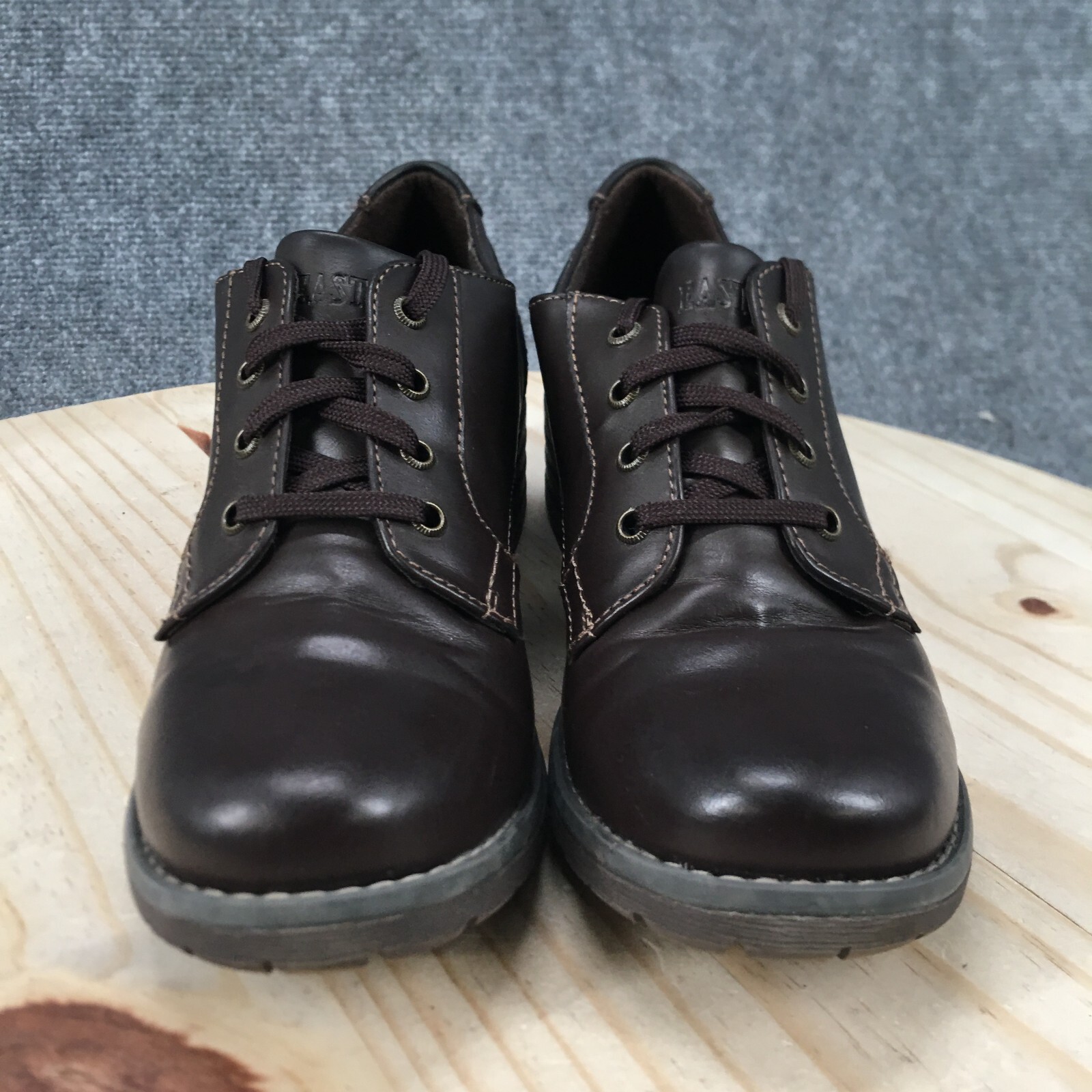 SAOLA Scarpe Eastland donna 8 5M Trish Oxford marrone stringate casual comode tacco a blocco