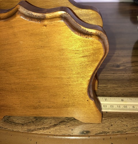 Vintage 1980s Solid Wood Oak Napkin Holder Grad-maw Farmhouse Country Chic  - Picture 8 of 8