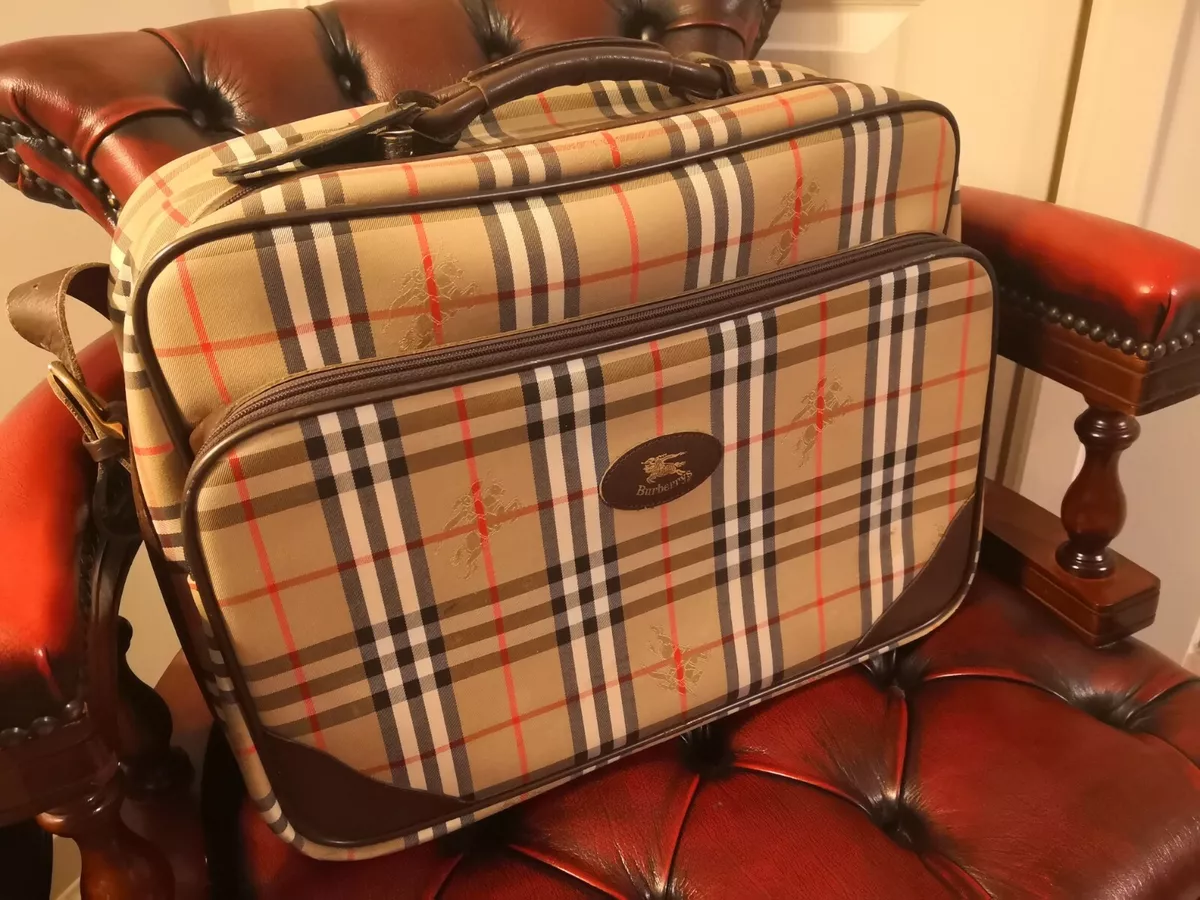 Vintage 90's Burberry Weekend Travel Bag Made in England