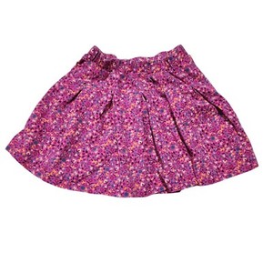 Tea Girls Floral Pink Elastic Waist Skirt Size 8