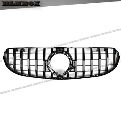 FIT GLC NON AMG W253 X253 BZ 2020 2021+ GT STYLE GRILLE GLOSS BLACK FRAME BAR