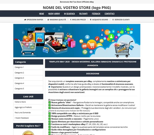 ๐น Template eBay 2025 โ Nuova Galleria (On/Off) Sistema di Sicurezza Avanzato ๐น - Foto 3 di 14