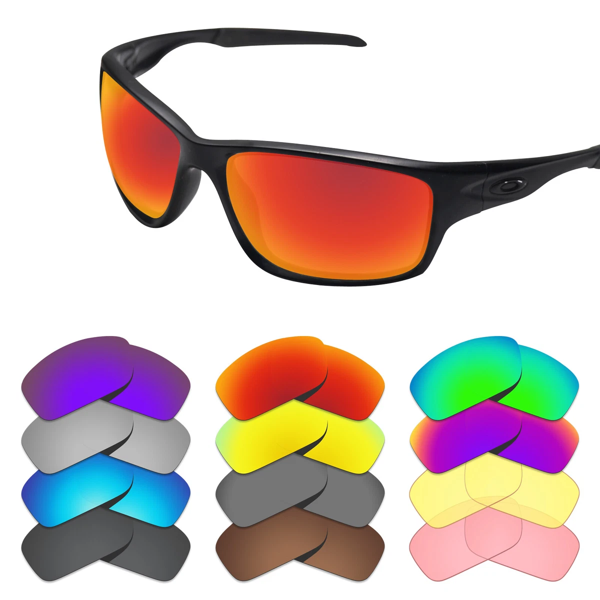 EYAR Replacement Lenses for Oakley Canteen 2014 OO9225 Sunglasses