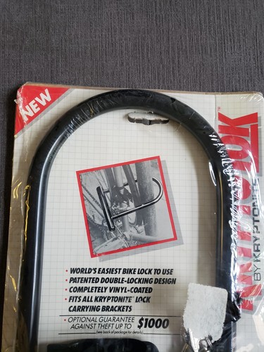 Vintage Kryptonite Krypto Lok ATB U-lock w/ Mounting Bracket & Key Bike Bicycle - Picture 6 of 10