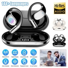 144+ Language AI Translator Earbuds Wireless Bluetooth 5.4 Headphones For iOS UK