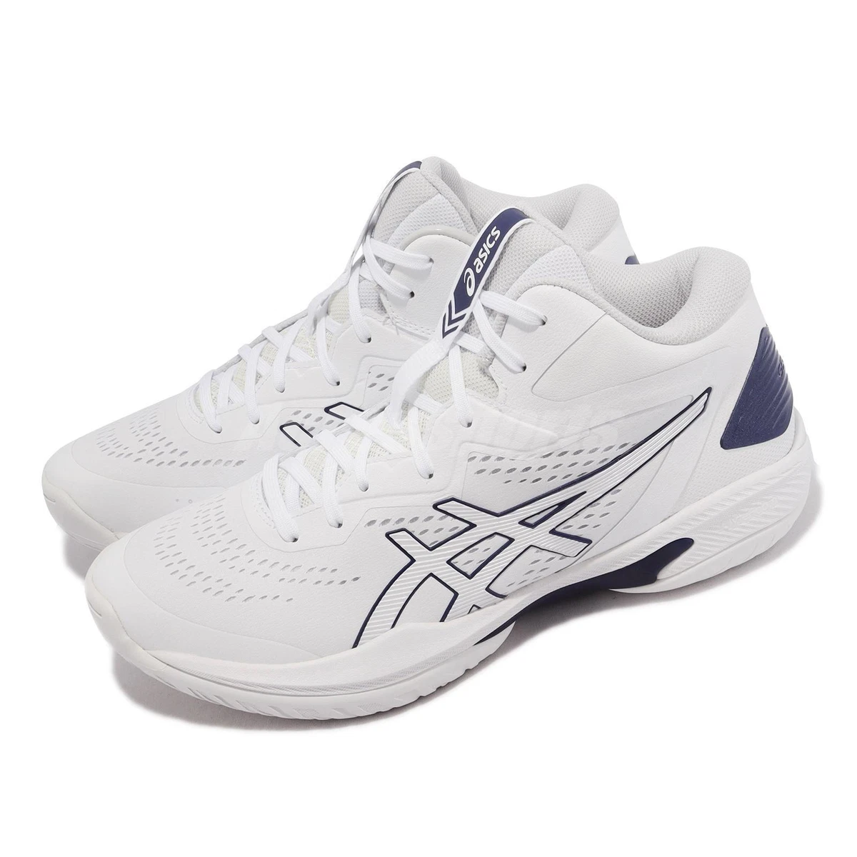 Asics GELHoop V15 White Peacoat Navy Men Unisex Basketball Shoes