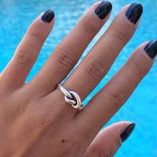Simple Rustic 925 Sterling Silver Band Statement Ring Handmade Ring All Size
