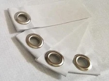 4 UL Self Adhesive DuPont Tyvek Grommet Tabs use w/ Homewrap Camp Ground Sheets