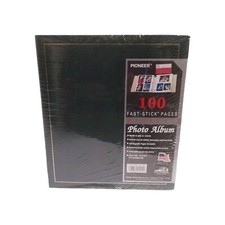 Pioneer Photo Album Magnetic 100 Stick Pages Green Gold Trim USA NOS Vtg