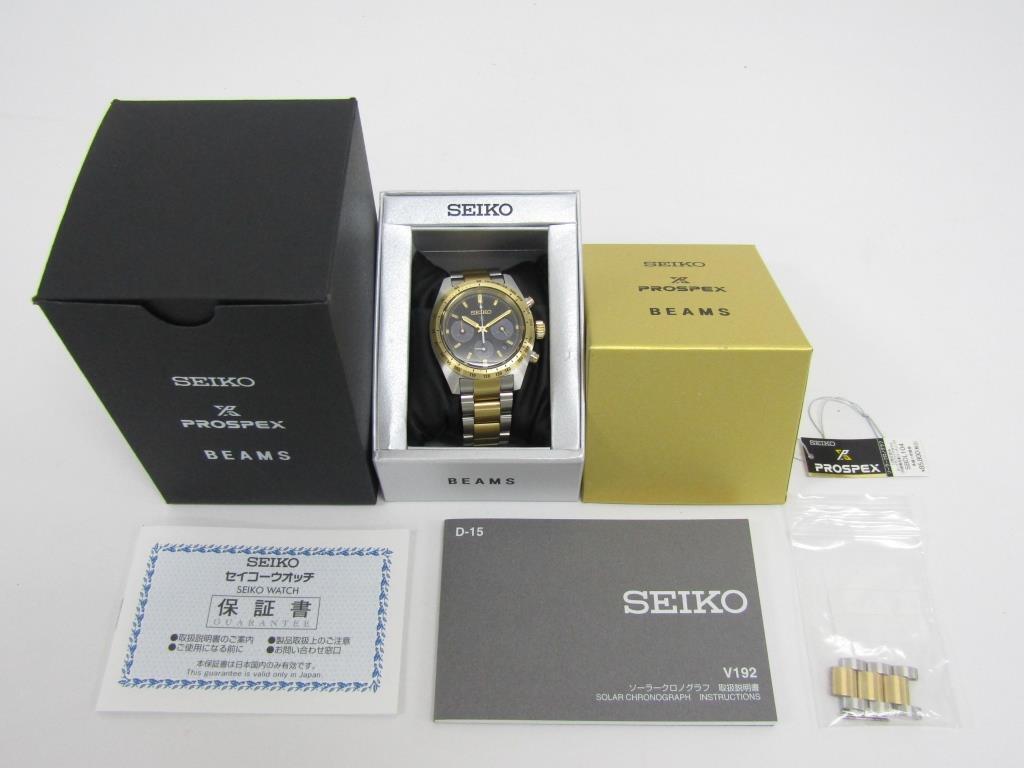 Seiko Prospex Beams Speed Timer Solar Chronograph Sbdl104/V192 