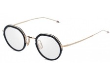 New Rare Thom Browne Round Asymmetrical Eyeglasses Glasses Gold  Black