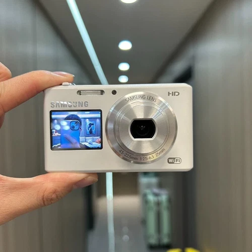 Samsung DV150F 16.2MP 5x Optical Zoom Purple Dual LCD Digital Camera w/Battery - Picture 12 of 15