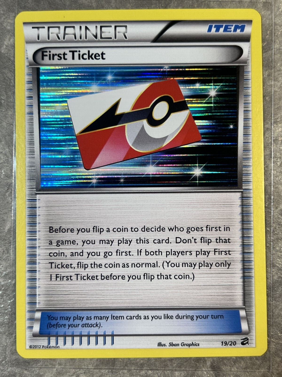 First Ticket 19/20 Pokemon TCG Trainer Card Dragon Vault Holo Rare (Near Mint)