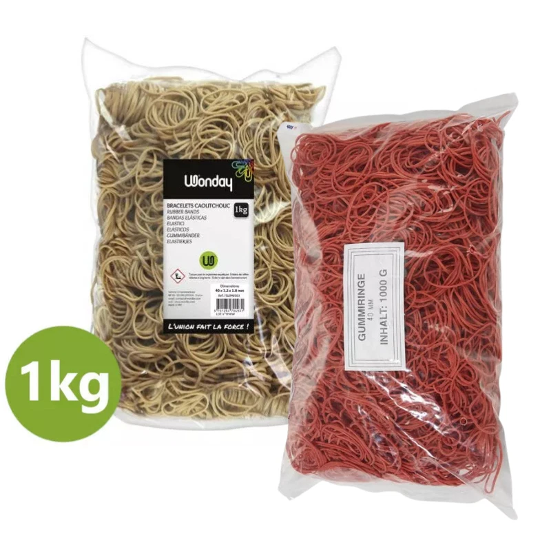 WONDAY Gummibänder Gummiringe Gummi Ringe Gummiband 1kg Größenauswahl