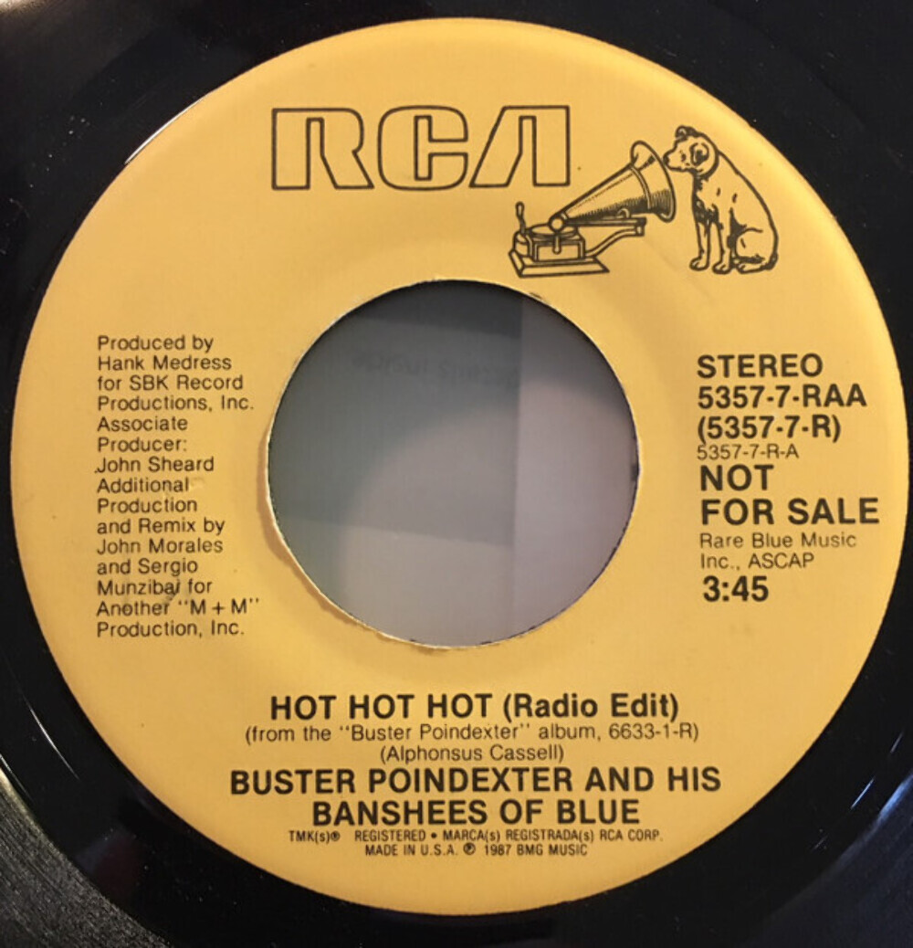 Buster Poindexter And His Banshees Of Blues: Hot Hot Hot: Cassette Single Buster Poindexter And His Banshees Of Blues: Hot Hot Hot: Cassette Single