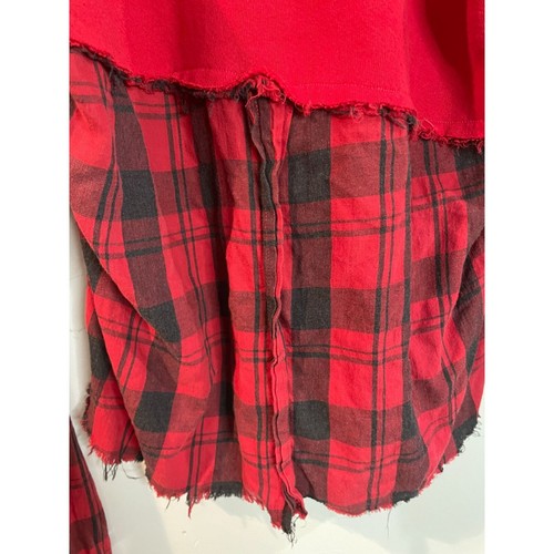 M.J. Soffe Indiana Hooded Sweatshirt With Plaid Flannel Bottom Size M - Picture 5 of 18