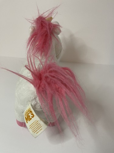 Light-Up Fluffy Despicable Me Plush Toy White Pink 11" WORKS - Picture 5 of 10