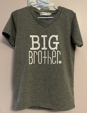 BIG BROTHER T-shirt Shirt Older Sibling Sz 140 OR 8 Boy By LITTLE BABY