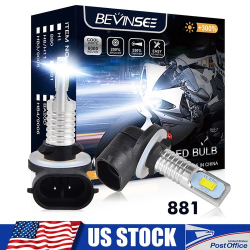 2X Replace Golf Cart LED Headlight Bulbs Custom For Precedent Club Car
