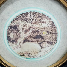 NICOLAI KUVSHINOFF (1899-1997 WA) Landscape Paysage OG Abstract Ink Doodle? OOAK