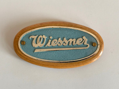 Wiessner - Kleines Fabrikschild, evtl. Eisenbahnwagon-Schild