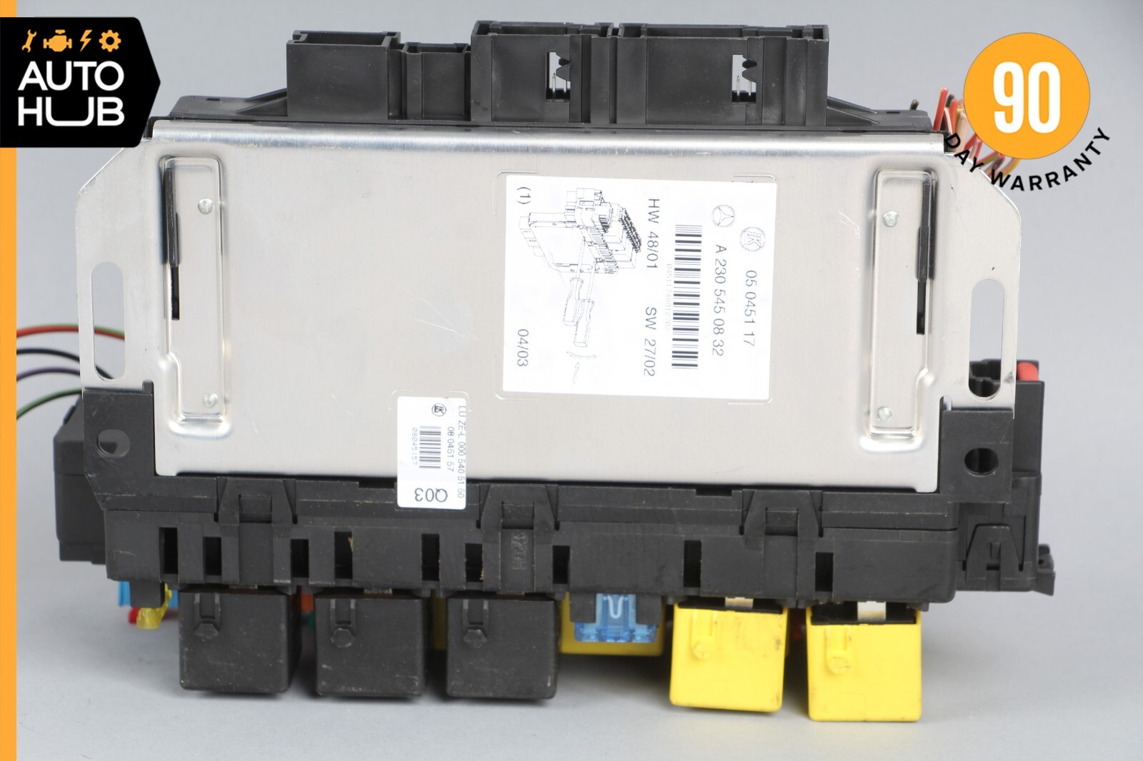 03-12 Mercedes R230 SL500 SL550 Front Left SAM Fuse Box Control Module OEM