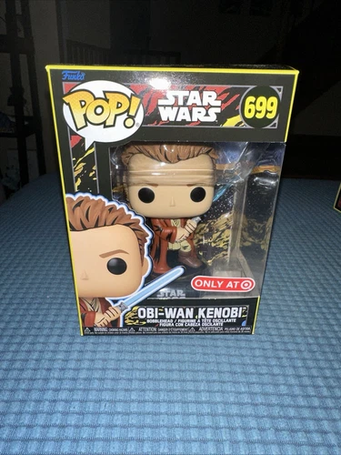 Funko Pop 699 Star Wars Phantom Menace Retro Obi-Wan Kenobi Target New Mint