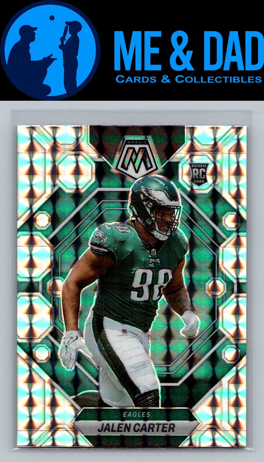 2023 Panini Mosaic #328 Jalen Carter Silver