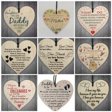 Gift Best friends Signs Heart shaped wooden hanging pendant