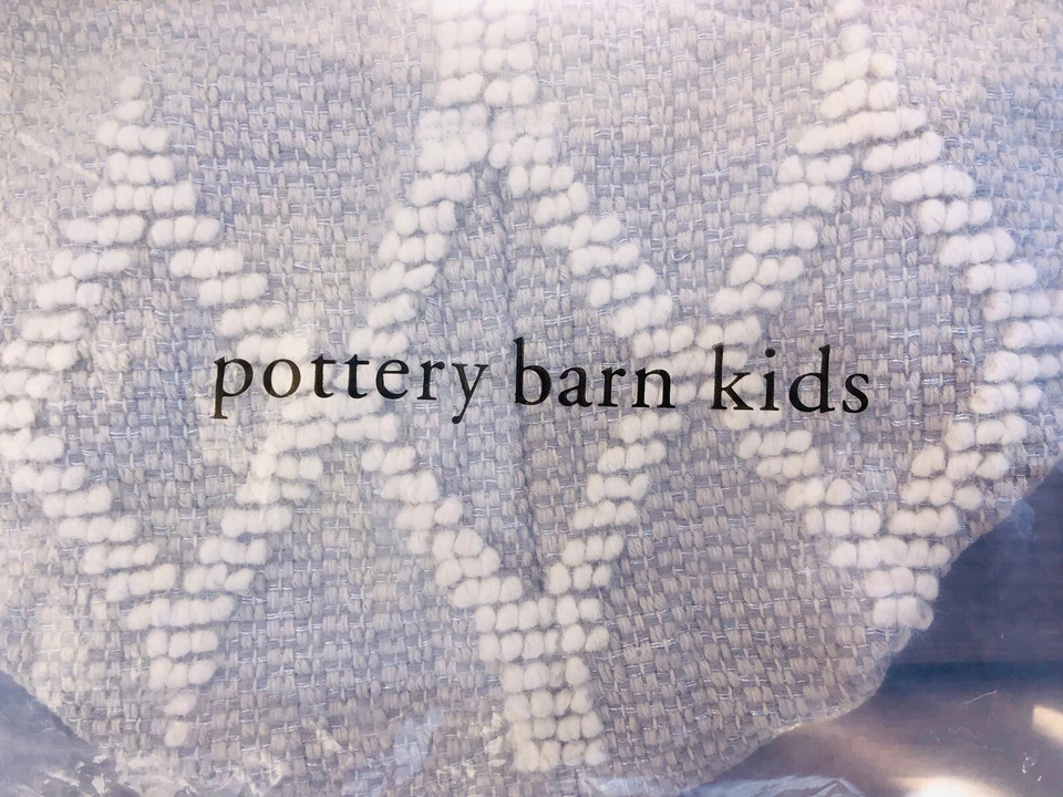 NUEVO Cesta de almacenamiento de juguete Pottery Barn Kids tejida metálica de lana para vivero 16x16 Foto 4 de 4