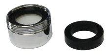 PLUMB PAK PP800-2 55/64-27 X 15/16-27 X CHROME FAUCET AERATOR ADAPTER