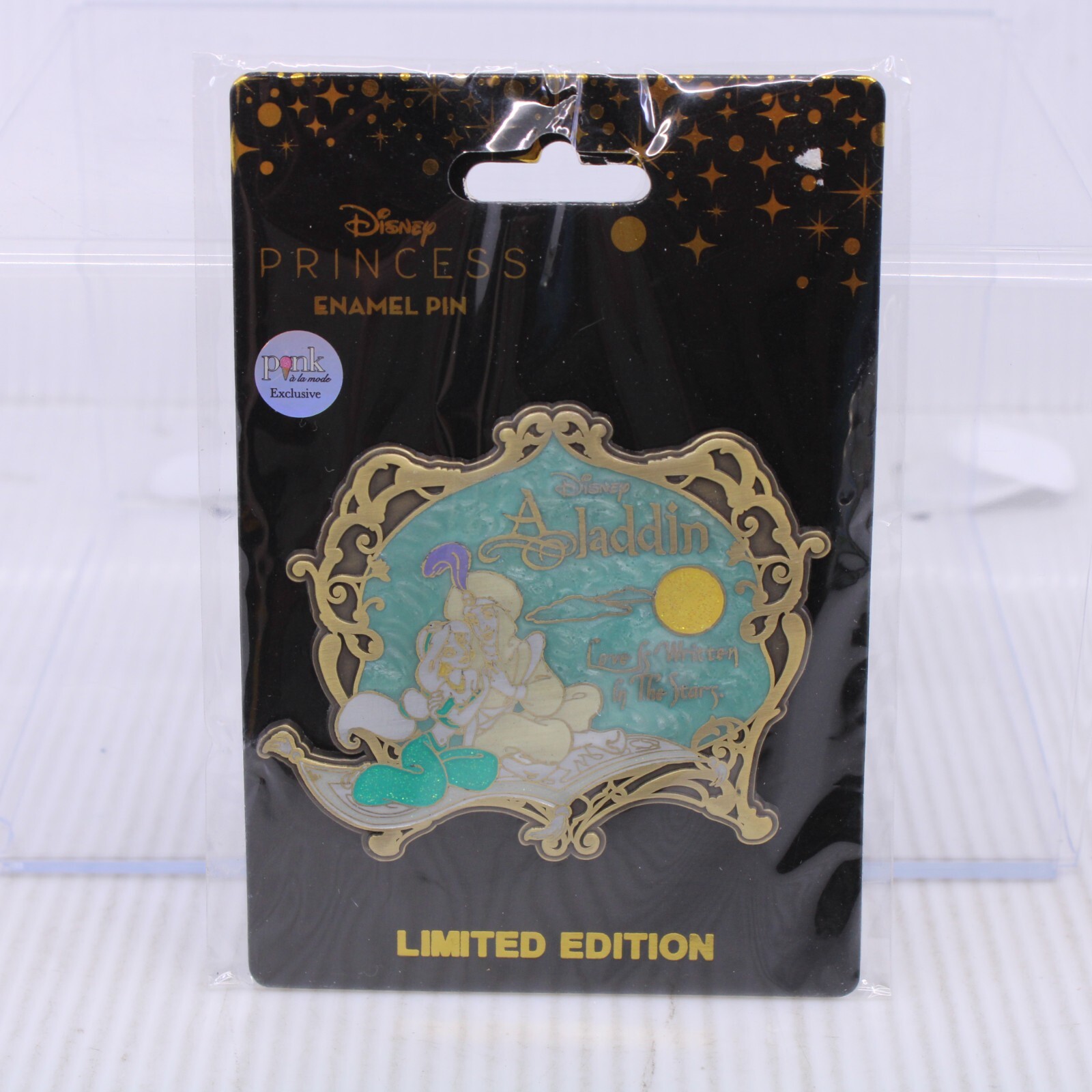 A5 Disney LE 300 Pin Palm Pink A La Mode Aladdin Princess Jasmine Magic Vintage