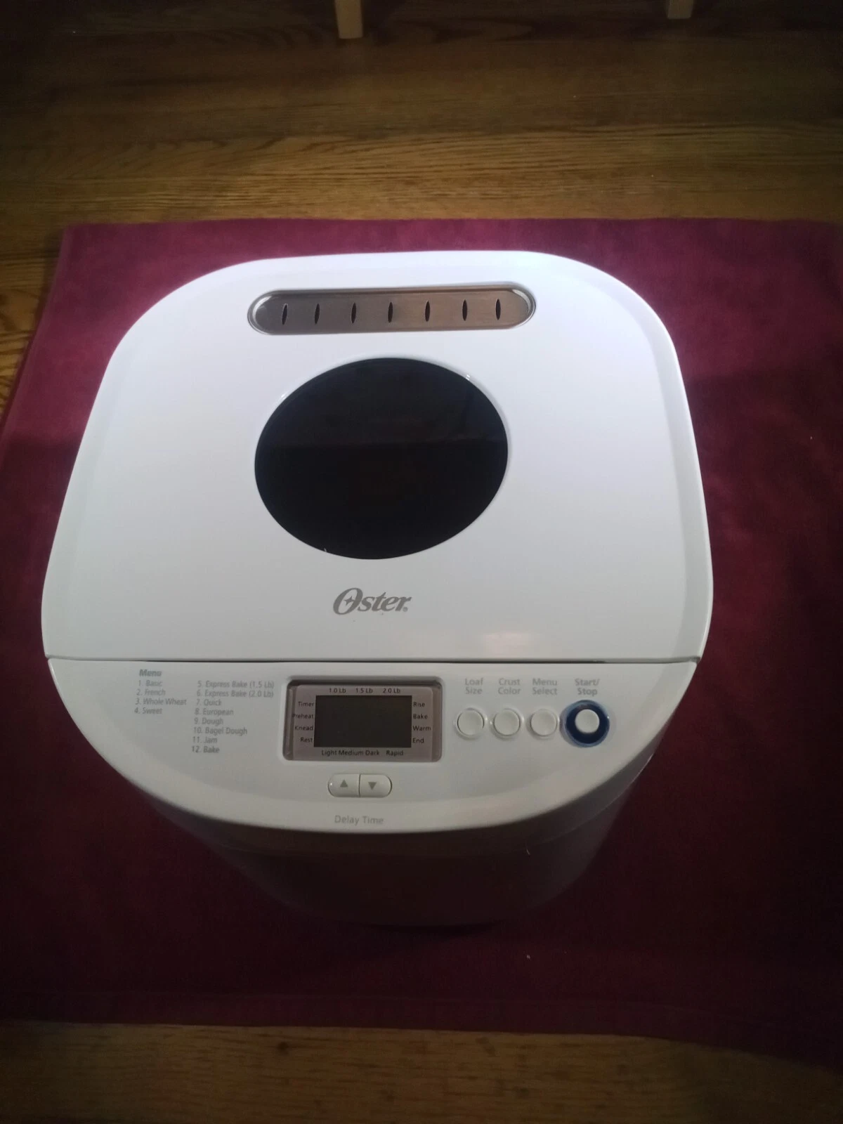 Oster Expressbake Bread Maker - White, 2lb CKSTBRTW20, 110V, 650W, Open box