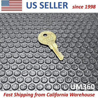 Herman Miller Meridian File Cabinet Desk Drawer Cut Key Code UM360 Replacement