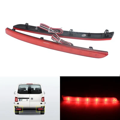 Rouge LED Pare-chocs arrière réflecteur feux de Stop VW Transporter T5 2012-2015 - Photo 1/4