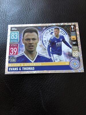 MATCH ATTAX 2021/2022 21/22 MASTER & LEHRLING LEICESTER CITY EVANS & THOMAS