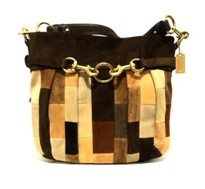 バッグ Coach Patchwork Mosaic Hampton Hobo Bag Coach mosaic hamptons leather - Gem