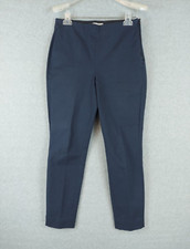 Everlane Slim Leg Dress Pants Sz 6 Navy Blue High Rise Stretch Side Zip Trouser