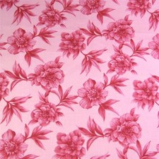 Pink Floral Tone-on-Tone Cotton Fabric by Timeless Treasures, Per 1/2 Yd
