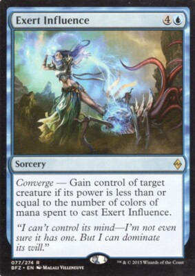 2X EXERT INFLUENCE 077/274 BATTLE FOR ZENDIKAR MTG MAGIC LP X2
