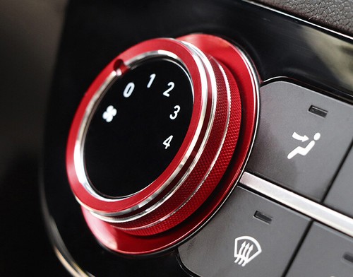 For Hyundai Elantra 2021-2022 Red Aluminum Central Console AC Switch Button Trim - Imagen 9 de 10