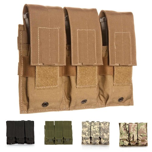 Custodia Tripla Per Caricatori In Banda Elastica Con Attacco MOLLE - Foto 3