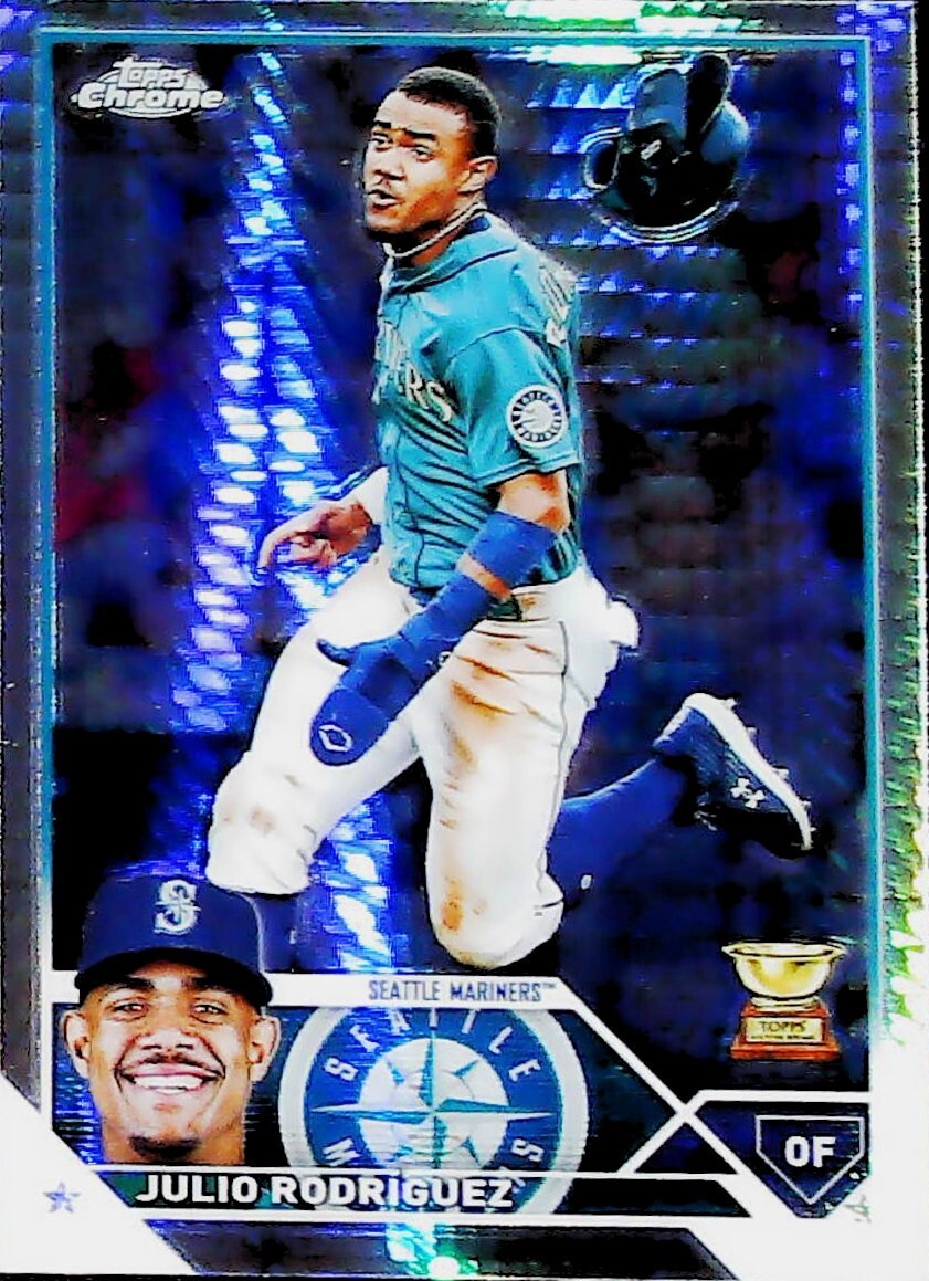 2023 Topps Chrome PRISM REFRACTOR #200 JULIO RODRIGUEZ ROOKIE CUP      FREE SHIP