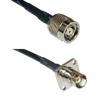 RFC195 RP-TNC MALE to BNC Flange Female Coax RF Cable USA-Ship Lot
