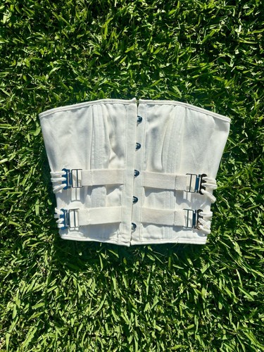 White With Jean Corset XS