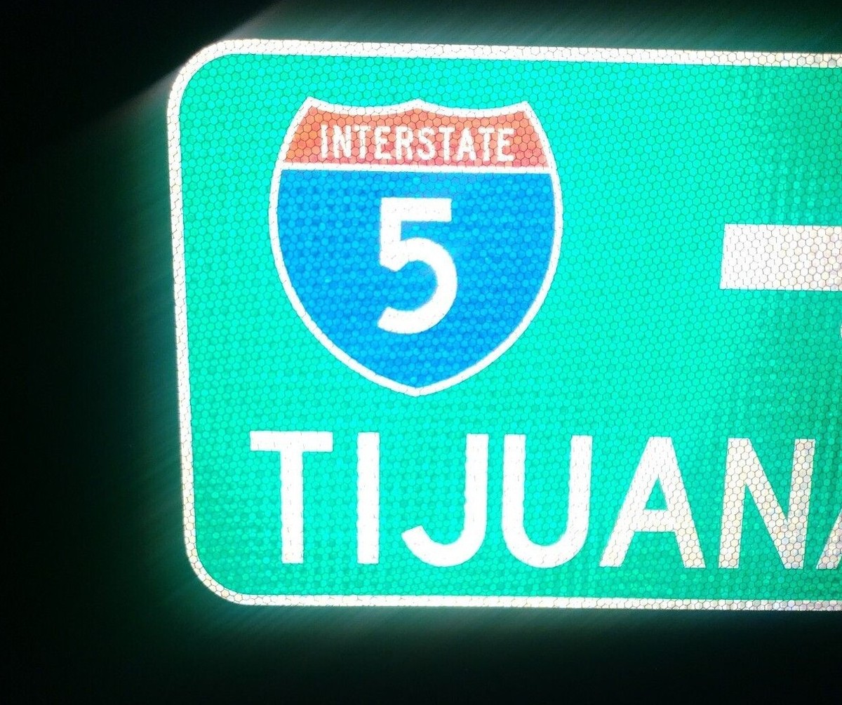 interstate carifornia 5 アルミ看板 interstate carifornia 5 アルミ看板 California Interstate 5