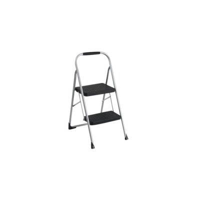 Cosco 11308PBL1E 200 lbs. Capacity 2-Step Big Step Folding Stool - Blk/Gray New