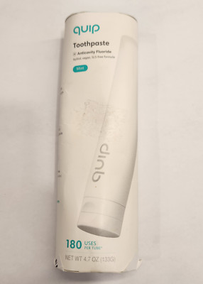 Quip Anticavity Toothpaste Xylitol Vegan SLS-formula MINT 180 Uses 4.7 OZ *NEW*